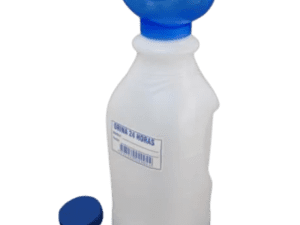 FRASCO PLASTICO, RECIPIENTE RECOLECTOR DE ORINA CON EMBUDO, 2,000 ML 24 HORAS