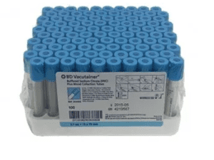 TUBO AL VACIO TAPON AZUL
