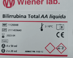 Bilirrubina Total AA Liquida - WIENER LAB
